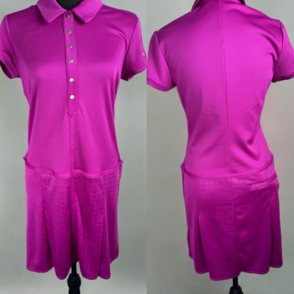 Adidas Climalite Womens Golf Dress‎ Pleated Skirt with Shorts Purple-4